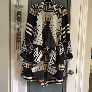 Lane Bryant Blanket Coat, south west pattern.